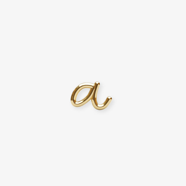 the alkemistry 18kt white gold love letter s hoop earring - Wheretoget