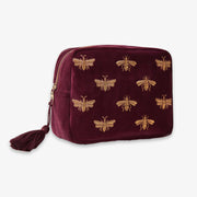 ELIZABETH SCARLETT - HONEY BEE WASH BAG PLUM