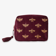 ELIZABETH SCARLETT - HONEY BEE WASH BAG PLUM